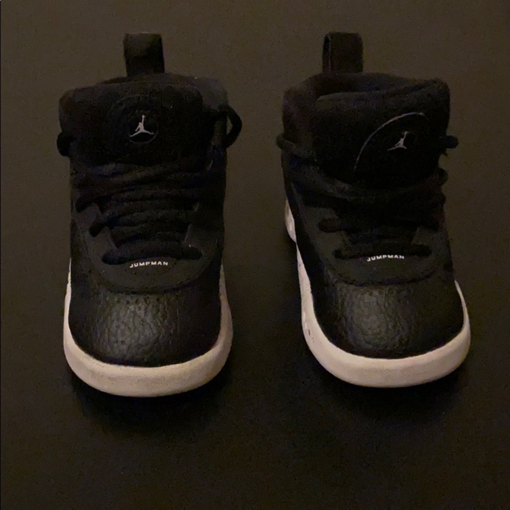 Cute BabyBoy Black & White Toddler Jumpman Jordans